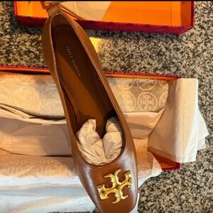 Tory Burch Eleanor ballet flat bourbon